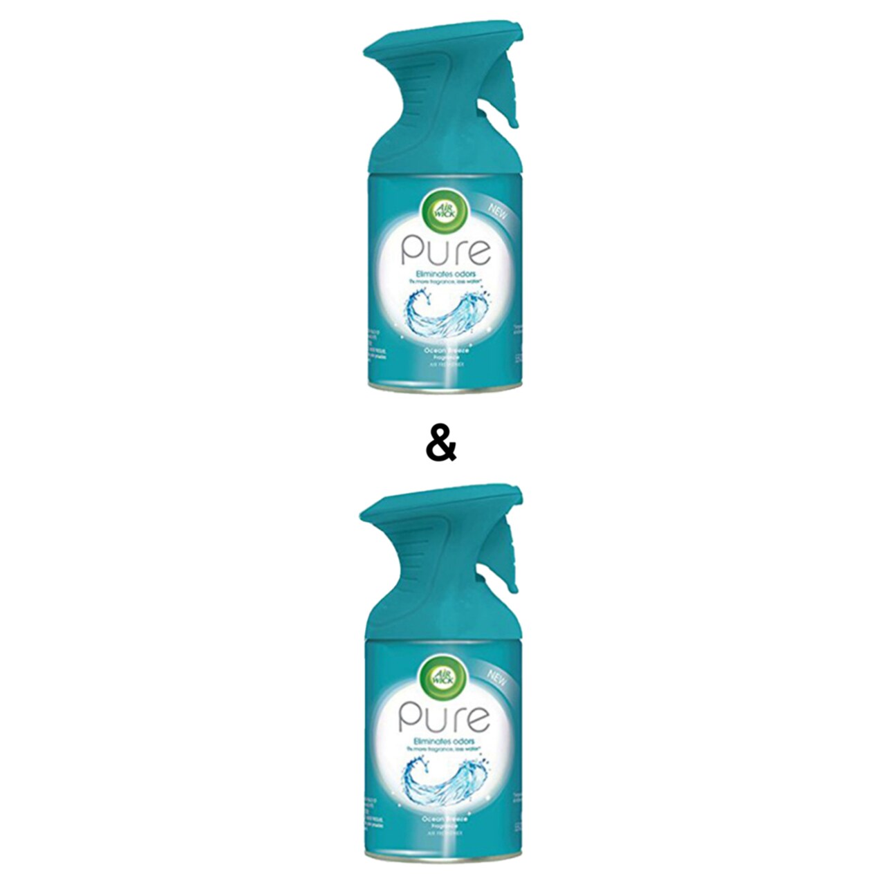 Air Wick Pure Air Freshener Spray, Ocean Breeze, 5.5oz by and Pure Premium Aerosols - Ocean Breeze, 5.5 oz., 1 ct. By